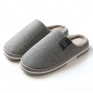 <span class=keywords><strong>Chaussons</strong></span> d'intérieur et d'extérieur en coton pour hommes et femmes, avec semelle épaisse antidérapante, pour l'automne et l'hiver - Product Image 6