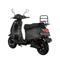 Moped électrique étanche en alliage d'aluminium avec batterie au lithium amovible, moteur sans balais, 1500W, 55KM/H, certifié EEC COC CE