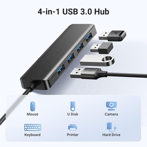 Adaptador Divisor de Estación de Acoplamiento USB 3.0 de 4 Puertos Tipo C a 5 Gbps, Compatible con Computadoras Portátiles, Tabletas, PC para Juegos, <span class=keywords><strong>Mini</strong></span> PC y <span class=keywords><strong>Mac</strong></span> - Product Image 4