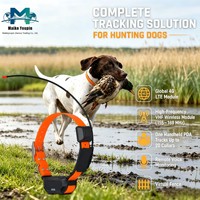 Collar de Rastreo para Perros con GPS y VHF, Resistente al Agua IP68, Alcance de Radio de 15 km, Rastreador Múltiple para 20 Perros con Audio Remoto y LED para Caza, OEM