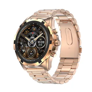 Gaoke HK98 Relógio inteligente para homem, smartwatch conectado com ios Android, smartwatch nfc de luxo em ouro para negócios e saúde, 2023