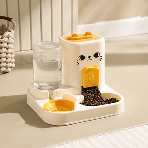 Auto Pet <b>Feeder</b> With Water Dispenser For <b>Cats</b> And Dogs Large Capacity Food And Water Station White - Product Image 3