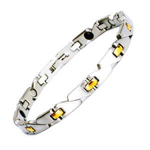 Personalidade criativa Titanium Steel Magnet Pulseira Moda Luz Luxo Saúde Energia Massagem Produto com íon negativo - Product Image 5