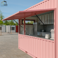 20 pieds Ready Made Shipping Container Restaurant Structure en acier Pop up Coffee Shop Container