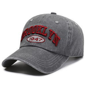 Brooklyn 1947 Embroidered <b>Baseball</b> <b>Cap</b> Cotton Unisex Outdoor Sun Shade Hat - Product Image 2