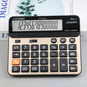 Calculadora Solar Citizen CT-9240C de 14 Dígitos con Doble Fuente de Alimentación para Uso General en Oficina y Finanzas - Product Image 5