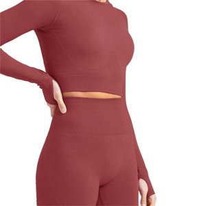 Conjuntos de Ropa de Yoga de Moda al por Mayor, de Secado Rápido, Tejidos, que Absorben la Humedad, para Deportes, Fitness, Gimnasio, Yoga para Mujer - Product Image 5