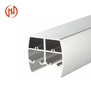 complete set Polished shiny silver surface Aluminum profiles for glass sliding door tracks widely used in bathrooms