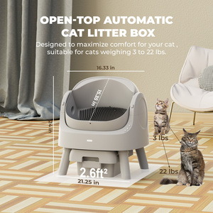 Pour AS11 – Nouvelle <span class=keywords><strong>litière</strong></span> intelligente <span class=keywords><strong>autonettoyante</strong></span> pour animaux de compagnie, nettoyage facile, plusieurs capteurs infrarouges, Plug & Play, dessus ouvert, <span class=keywords><strong>litière</strong></span> automatique pour chat - Product Image 2