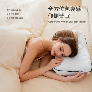 Memory Foam <b>Pillow</b> Oblong White Slow Rebound <b>Neck</b> Support Home Dorm Use - Product Image 2