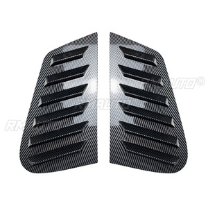 Car Rear <b>Window</b> Shutter Cover Trim <b>Window</b> Louver Side <b>Vent</b> Trim for Volkswagen Golf 4 MK4 1997-2006 Glossy Black/Carbon Look - Product Image 3