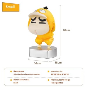 Creativo lindo Crayon Shin Keda <span class=keywords><strong>pato</strong></span> resina ornamento grande moderno Luz de lujo escritorio TV gabinete decoraciones para Navidad para - Product Image 6