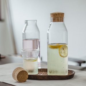 Bollitori per acqua fredda all'ingrosso della fabbrica bottiglie di vetro enzimatico con tappo in sughero giapponese resistente alle alte Temperature - Product Image 1