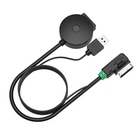 Cable adaptador de Audio USB para coche, AMI MDI, color azul, para AUDI A3, A4, A6, Q5, Q7, A8