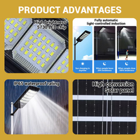 Lampadaire Solaire LED Tout-en-un Extérieur Étanche IP65 avec Détection de Mouvement Intégrée pour Autoroute 100W 200W 300W 400W