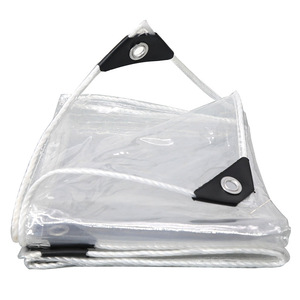 <span class=keywords><strong>Bâche</strong></span> en vinyle transparent à motif enduit pour usage industriel, rideau <span class=keywords><strong>de</strong></span> terrasse, tissu transparent d'extérieur avec fermeture éclair et verrouillage à torsion - Product Image 1