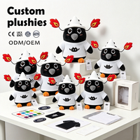 Peluche de Cuervo Personalizado, Mascota de Peluche de Moda, Juguete Decorativo de Alta Calidad, Regalo de Halloween, Animal de Peluche para Amigos