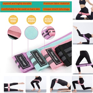 Bandas de Resistencia Glúteas VIGFIT, Bandas de Resistencia Circulares Personalizadas para Glúteos, Juego de 3 con Bolsa, Bandas de Resistencia de Tela Antideslizante para Cadera - Product Image 2