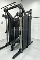 Suministro de Fábrica: Máquina Smith Modular Integrada de Combinación Libre, Rack Expandible de Acero Grueso 75*75, Equipo de Gimnasio