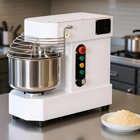 Mélangeurs à spirale doubles commerciaux 50 kg, robustes, en acier inoxydable, avec bascule automatique du bol, certifiés CE, pour boulangerie, pizza et pain