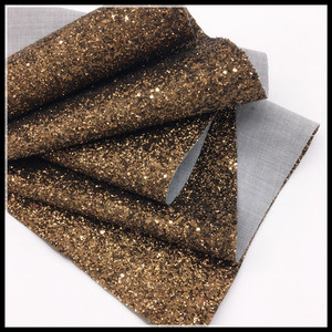 Grade 3 Chunky <strong>Glitter</strong> Fabric <strong>Vinyl</strong> for Wallpaper Bags Shoes Hairbows Crafts Decorative Purposes Knitted Backing Faux PU Leather - Product Image 6