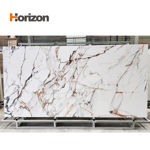 Lastra in Pietra Artificiale Horizon, Effetto Marmo Lucido, per Tavoli da <span class=keywords><strong>Cucina</strong></span> e Sala da Pranzo, <span class=keywords><strong>Piano</strong></span> <span class=keywords><strong>di</strong></span> <span class=keywords><strong>Lavoro</strong></span> in Pietra Sinterizzata, Pannello Murale - Product Image 3
