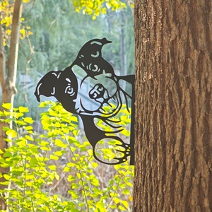 Adornos de Jardín de Acero Inoxidable para Exteriores: Jirafa, Vaca, Caballo, Unicornio Rosa, Montaña, Mariquita, León, Cisnes y Más - Product Image 4