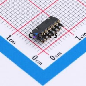 GT-BTP12706-0225B-013B Blade/Spring Contact Battery Connector SMD,P=1.27mm Connector Spring Contact Type 1.27mm 6P Vertical - Product Image 2
