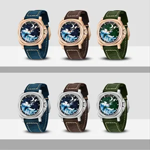 Montre mécanique automatique pour homme <span class=keywords><strong>Pagani</strong></span> Design YS014, marque de luxe, tendance, <span class=keywords><strong>NH35A</strong></span>, 43 mm, acier inoxydable, étanche 10 bars, Reloj - Product Image 1