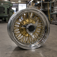 Jantes à rayons Gold Steer Wire 13x7 14-26 pouces 5x112/5x120/5x114.3/5x110/5x108 4x4