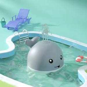 Baleine de dessin animé électrique boule clignotante arroseur d'eau jouet de bain pour bébé jouet de bain automatique pour bébé - Product Image 3