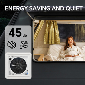 HOMFUL Lanterneau de Caravane <span class=keywords><strong>Accessoires</strong></span> VR Ventilateur d'Extraction pour <span class=keywords><strong>Camping</strong></span>-<span class=keywords><strong>Car</strong></span> Électrique de Toit avec Télécommande - Product Image 5