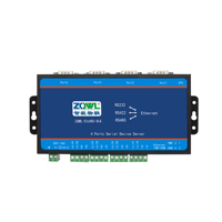 Convertidor de Serial a Ethernet de 4 Puertos RS485/232/422 con Multiprotocolo - Comunicación Modbus RTU/TCP y MQTT
