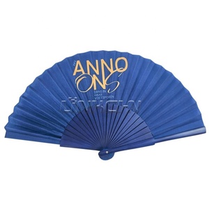 Ventilador plegable de madera de color personalizado Ventilador plegable de madera maciza sostenible para regalo de negocios - Product Image 2