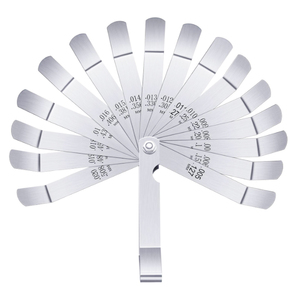 Jauge d'espacement à double marquage, outil de mesure de confortable, métrique et impérial de 15 à 16 lames, pour mesurer la largeur/épaisseur - Product Image 2