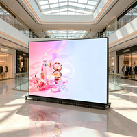 Afficheur numérique LED pliable double face pour intérieur, signalisation publicitaire, exposition, centre commercial, écran d'affichage LED