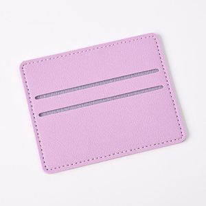 Porte-cartes X49 Lateen 10,2*8,2 cm en PU, portefeuille pour permis de conduire, ultra-fin, mini porte-cartes de crédit et d'identité, 2 emplacements, sans fermeture - Product Image 3