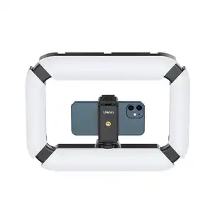 Ulanzi U200 Handheld Led Video Cincin Lampu Lampu Smartphone Kamera Cage Rig Dua Warna 2500-8500K CRI + 95 Lampu Video