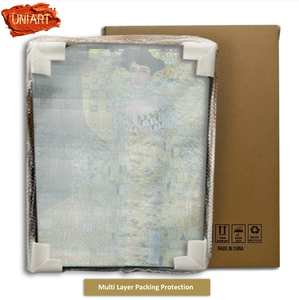 Uniart 100% Tinh Khiết Handmade Cổ Điển Lá Vàng Hình Bức Tranh Tác Phẩm Nghệ Thuật Tùy Chỉnh Acrylic Vải Sang Trọng Sơn Dầu Tường Nghệ Thuật Trang Trí Nội Thất - Product Image 6