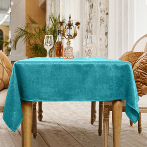 260gsm Kích Thước Tiêu Chuẩn Tùy Chọn Polyester Shot Crepe Hình Chữ Nhật Hiện Đại Bàn Ăn Khăn Trải Bàn - Product Image 2