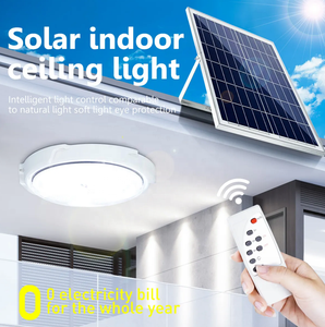 Đèn Trần Tròn Bán Chạy 100w 200w 300w 500w Điều Khiển Từ Xa Tấm Điều Khiển Riêng Biệt Đèn Trần Thông Minh Trong Nhà Năng Lượng Mặt Trời - Product Image 4