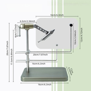 Étau <span class=keywords><strong>de</strong></span> fixation <span class=keywords><strong>de</strong></span> mouches à 360 degrés avec finisseur <span class=keywords><strong>de</strong></span> fouet et <span class=keywords><strong>enfileur</strong></span> <span class=keywords><strong>de</strong></span> canette et <span class=keywords><strong>de</strong></span> doublage pour la pêche à la mouche - Product Image 4