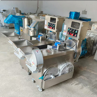 Best Verkopende Industriële Dubbele Kop Mango Snijden Dicer Uien Groente Dobbelstenen Snijder Chopper Gedroogd Fruit Snijmachine
