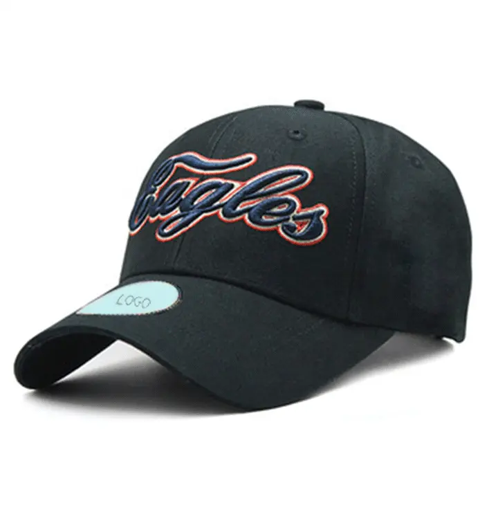 OEM Wholesale Price 3D Embroidery Custom Logo Baseball Cap 100% Cotton Hats Sports Cap Golf 6 Panels Curved Brim Sport Hat