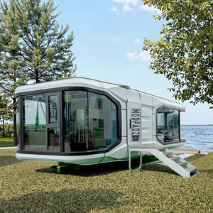 Smart Tiny Capsule Space House Cabine mobile en acier Vente à chaud Cuisine de deux chambres pour l'extérieur Parc École Hôtel Appartement Utilisation - Product Image 2