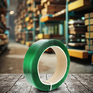 PET Strapping Stripes 19mm Manual Packing High Tenacity Smooth Surface Specially Made Strong Power 1.27mm Thickness 200/400mm - Product Image 1