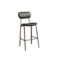 Chaise de salle à manger en fer forgé rétro, style industriel minimaliste moderne, style LOFT, bar, cuir, restaurant, café nordique, chaise avec dossier