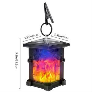 2024 New Solar Flame <b>Light</b> Mini square Pendant <b>Light</b>, Courtyard Waterproof Landscape Lawn <b>Light</b>, <b>Tree</b> Hanging <b>Light</b> Clip <b>Light</b> - Product Image 3