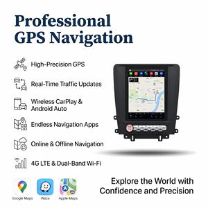 Pour <span class=keywords><strong>Ford</strong></span> <span class=keywords><strong>Mustang</strong></span> 9,7 pouces (2011-2014) Écran vertical Tesla, autoradio avec Android Auto et CarPlay sans fil, GPS - Product Image 4