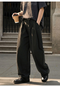 <span class=keywords><strong>Pantaloni</strong></span> Hip Hop da Uomo, <span class=keywords><strong>Pantaloni</strong></span> <span class=keywords><strong>Lunghi</strong></span> Larghi <span class=keywords><strong>con</strong></span> <span class=keywords><strong>Tasche</strong></span> <span class=keywords><strong>Laterali</strong></span>, <span class=keywords><strong>Pantaloni</strong></span> in Cotone per Uomo, <span class=keywords><strong>Pantaloni</strong></span> in Velluto a Coste - Product Image 5